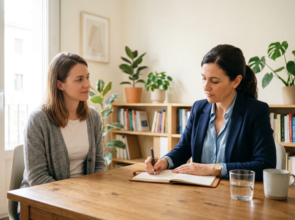 Profesional realizando una evaluación personalizada en Centro Orienta Ferrol